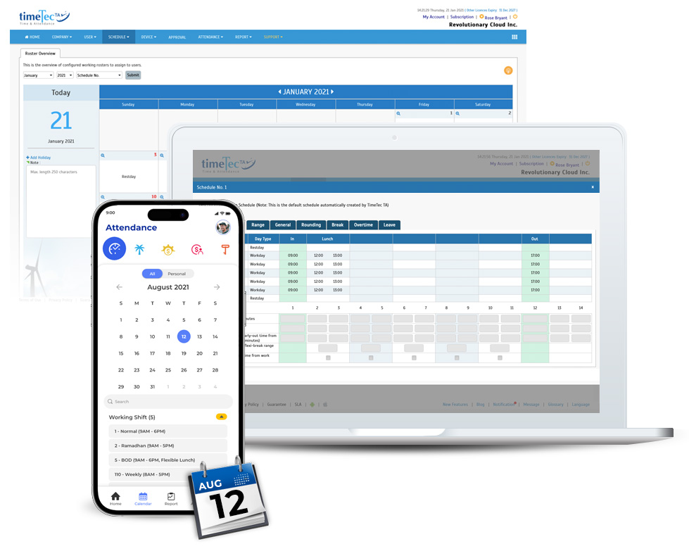 Comprehensive Scheduling and Roster 